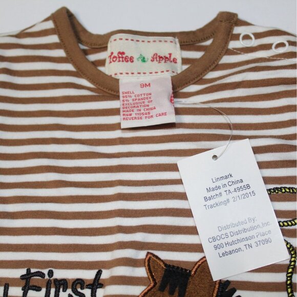 NWT Toffee Apple "My First Rodeo" One Piece Size 9 months Cowboy, Horses - Picture 4 of 13